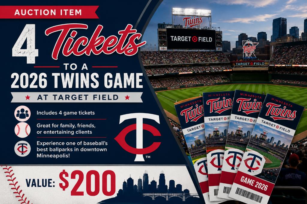 4 Tickets to a 2026 Minnesota Twins Game