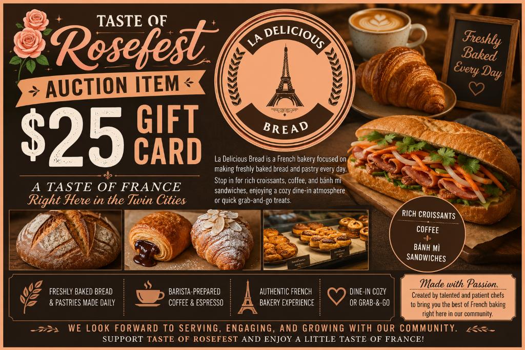$25 Gift Card to La Delicious Bread Bakery