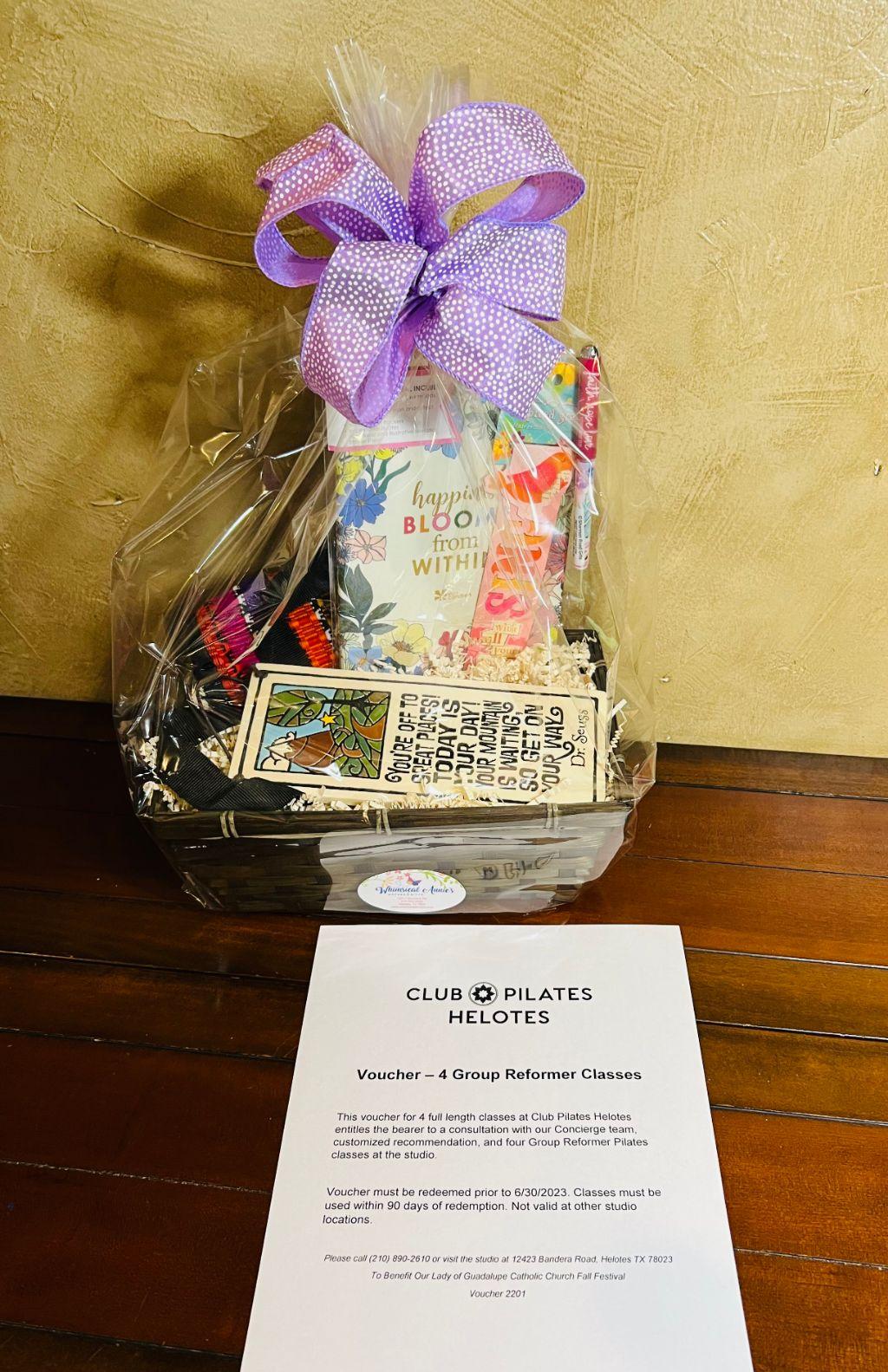 Gift Basket by Whimsical Annie's AND Club Pilates in...
