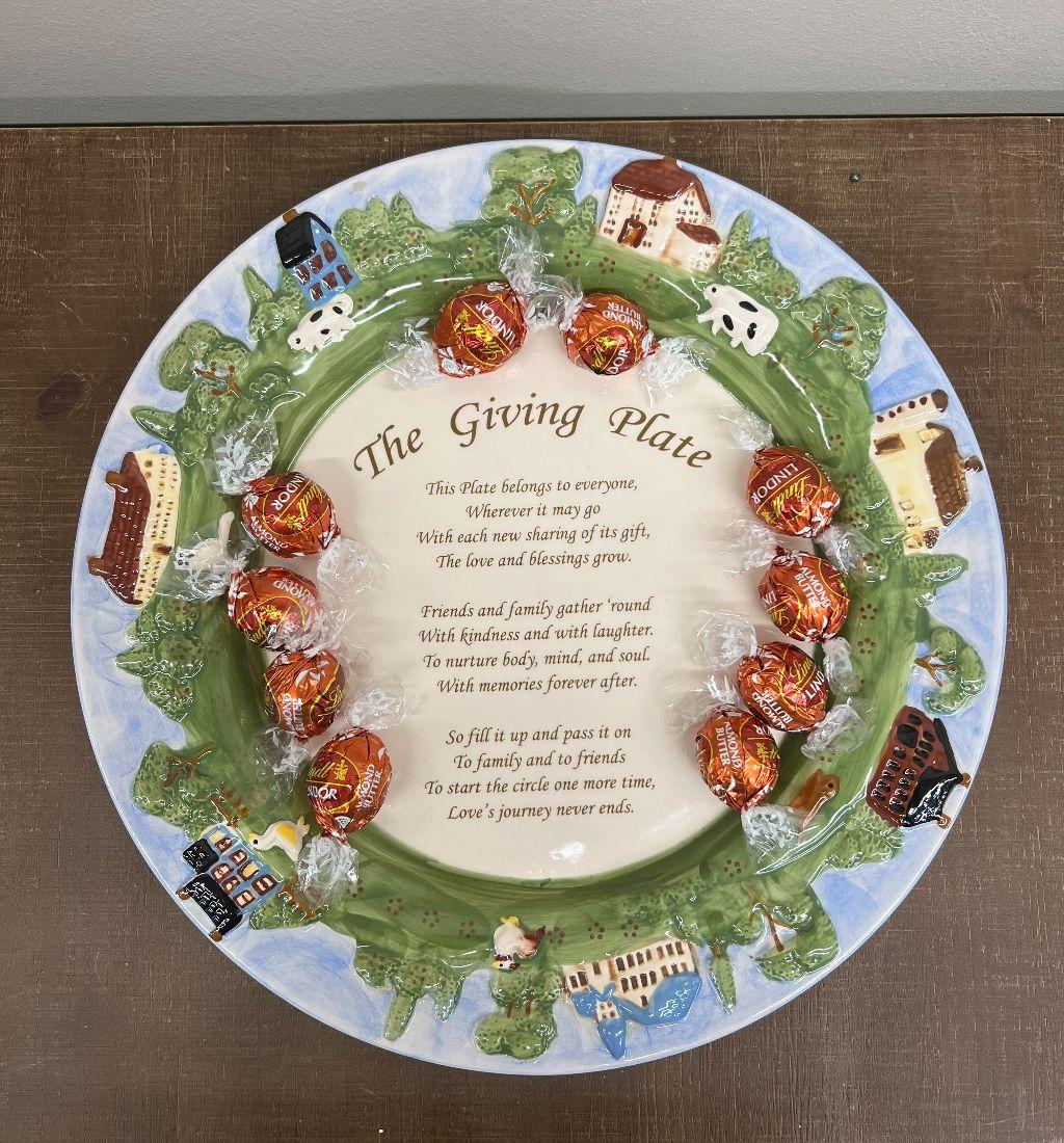 Giving Plate w/Chocolate Chip Cookies
