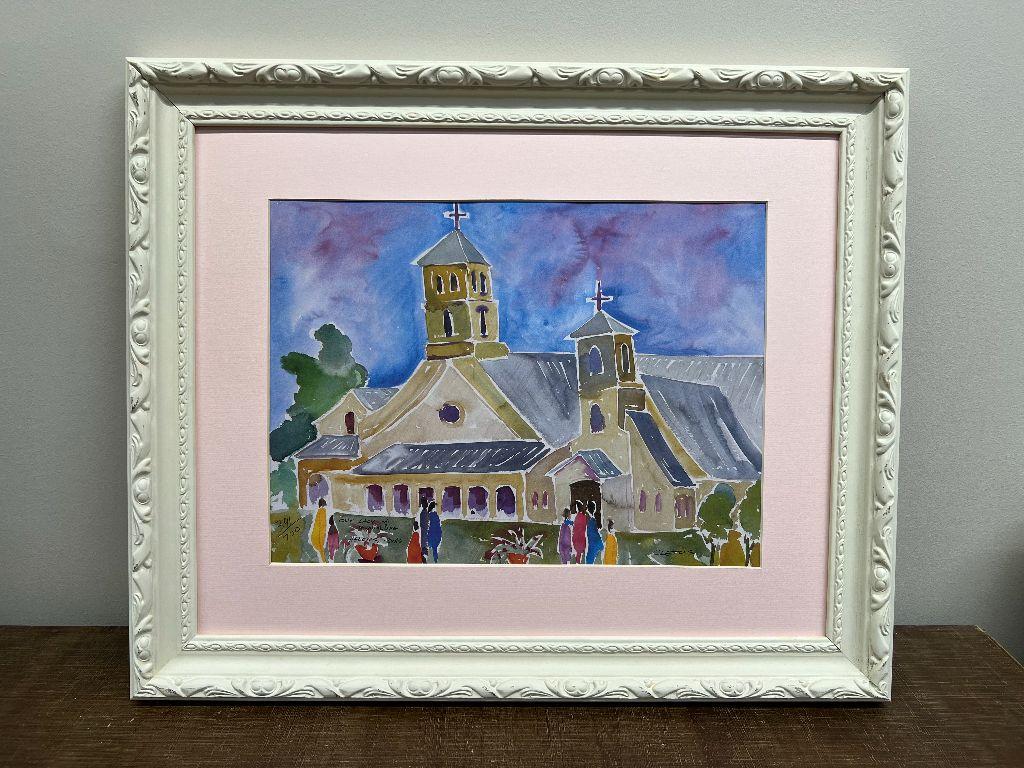 Brother Cletus Framed Art of Our Lady of Guadalupe C...