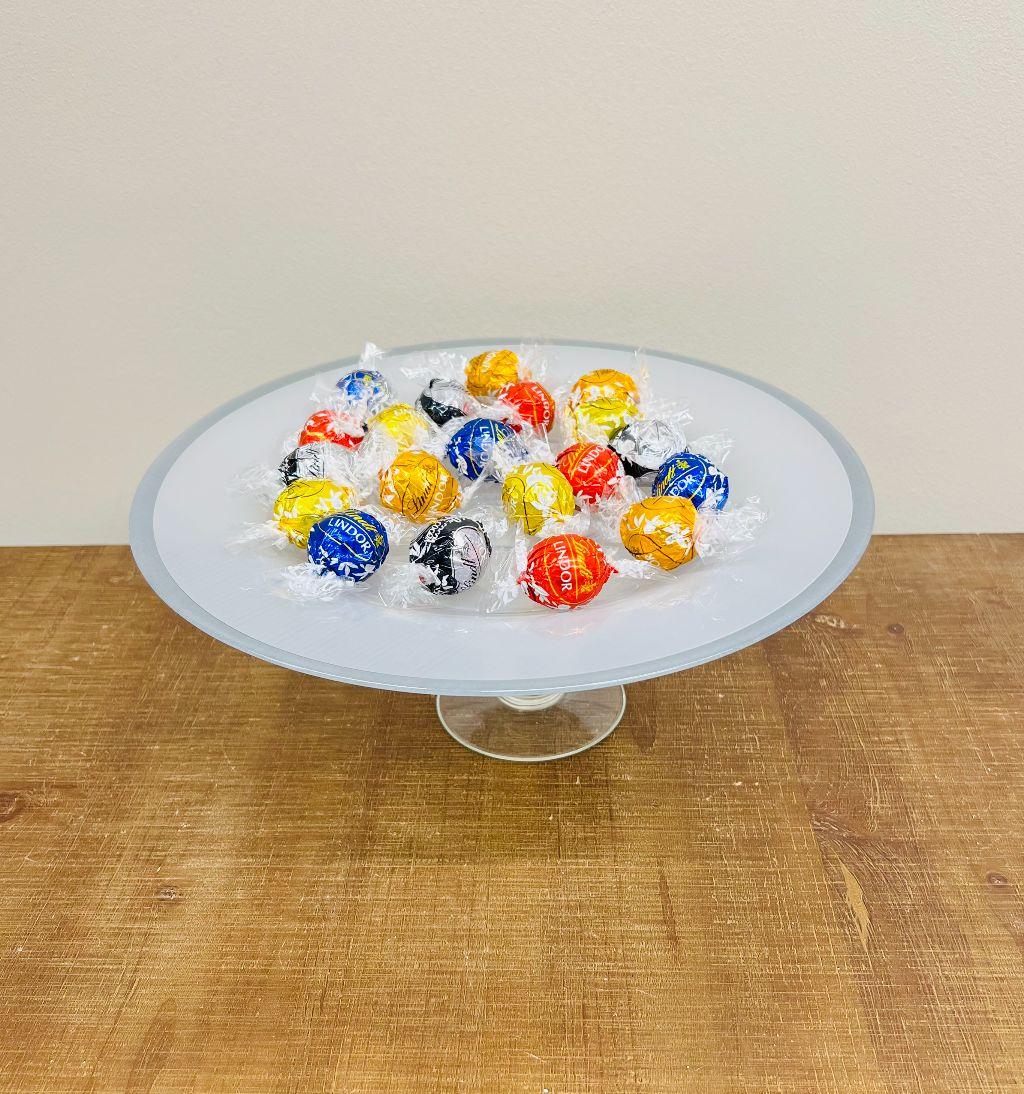 Frosted Cake Platter w/Cake