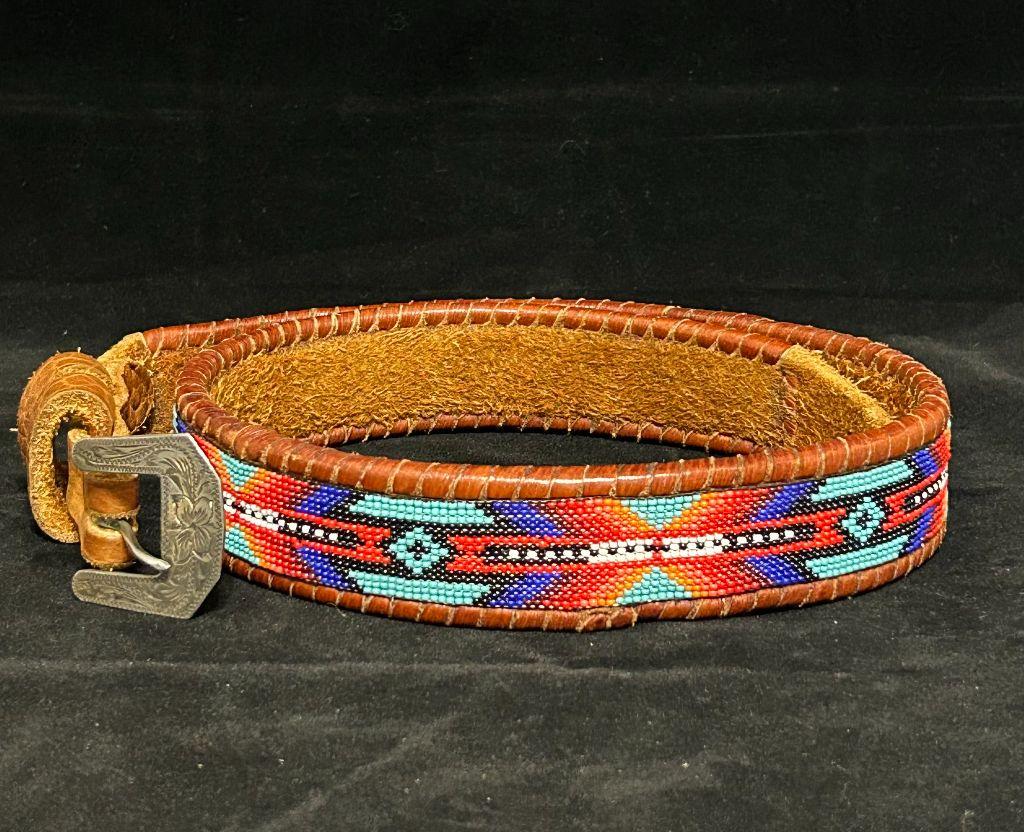 Beaded Native American Belt