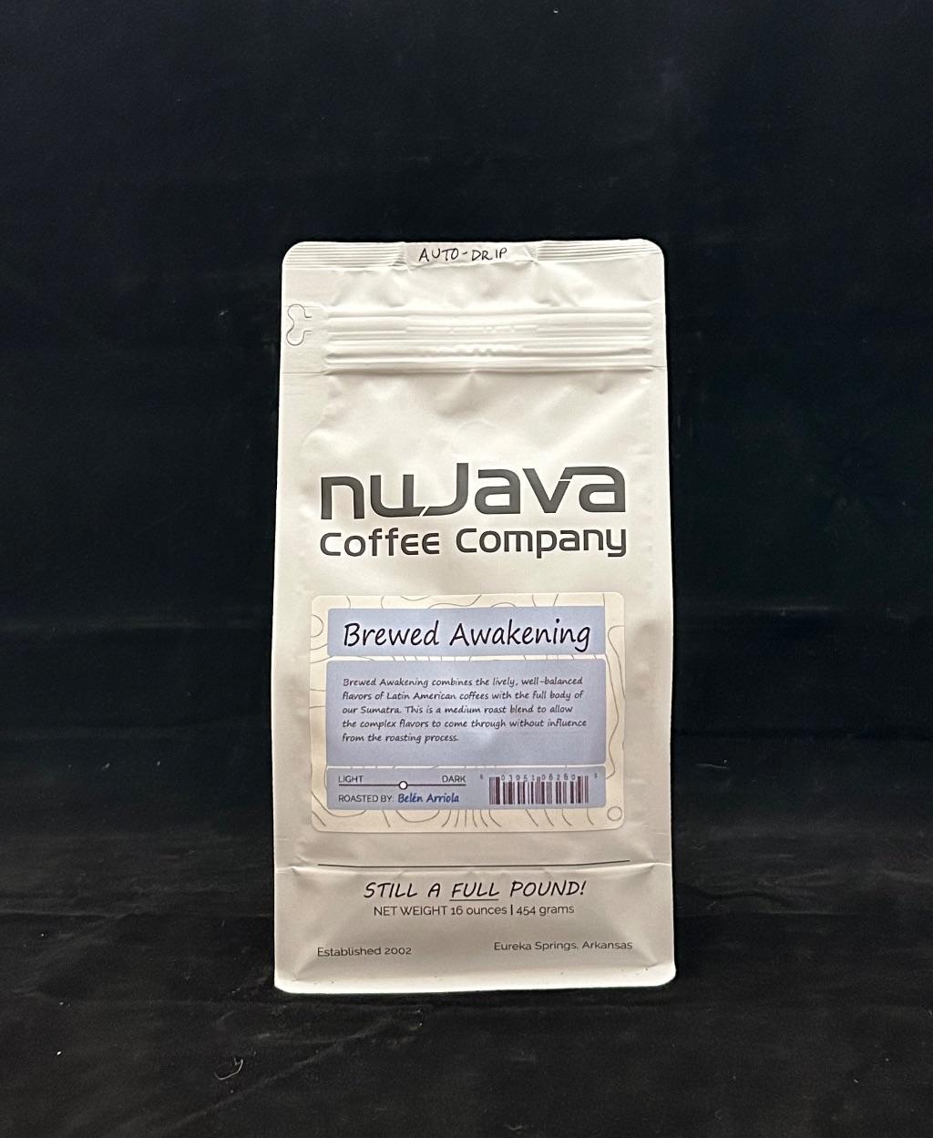 16 oz nuJava Coffee - Brewed Awakening