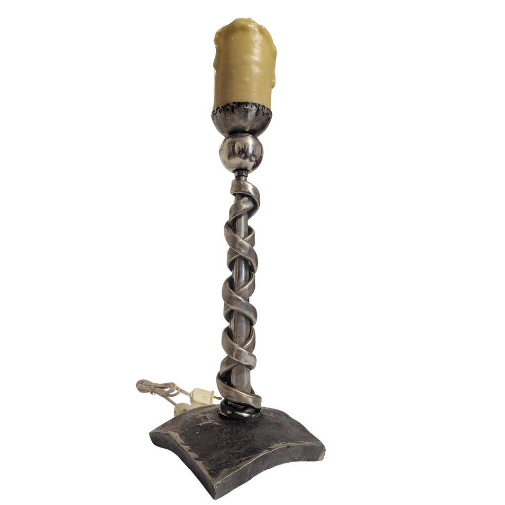 Handcrafted Wrought Iron & Stainless Steel Candl...