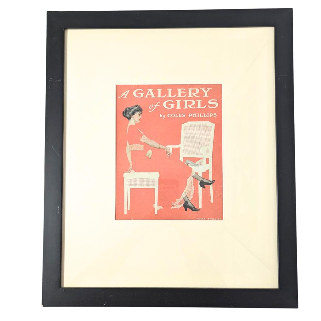 ''A Gallery of Girls'' Framed Print (1912)