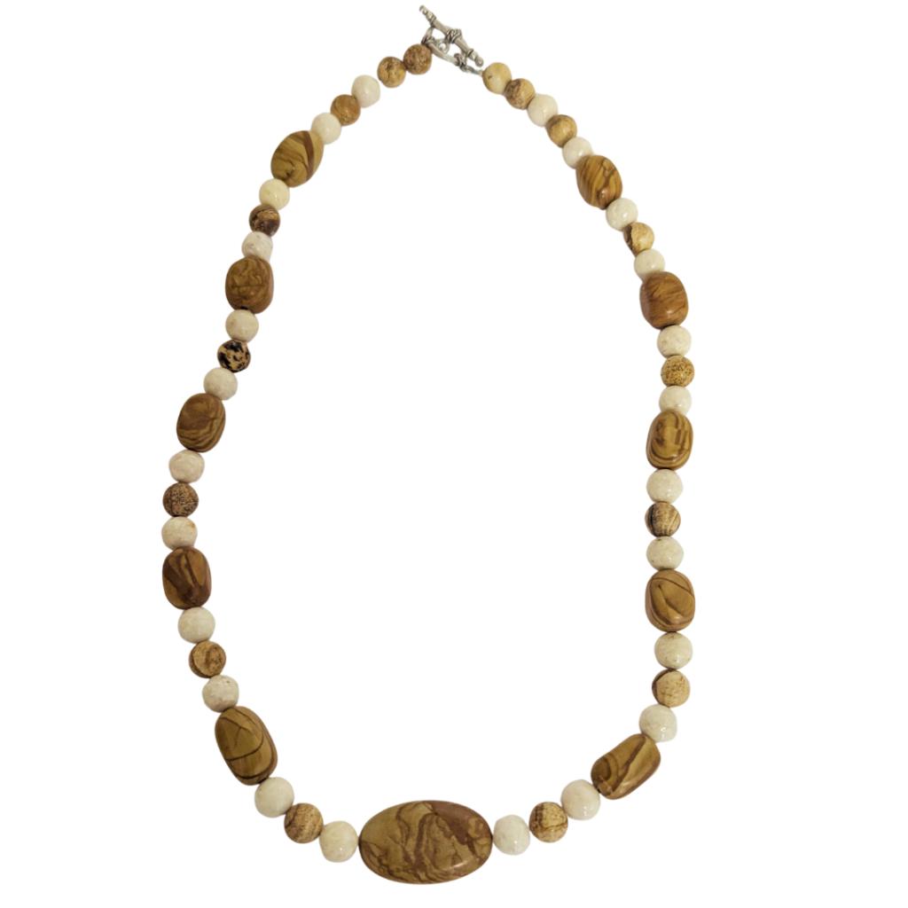 2 Handmade Gemstone Necklaces by FISH