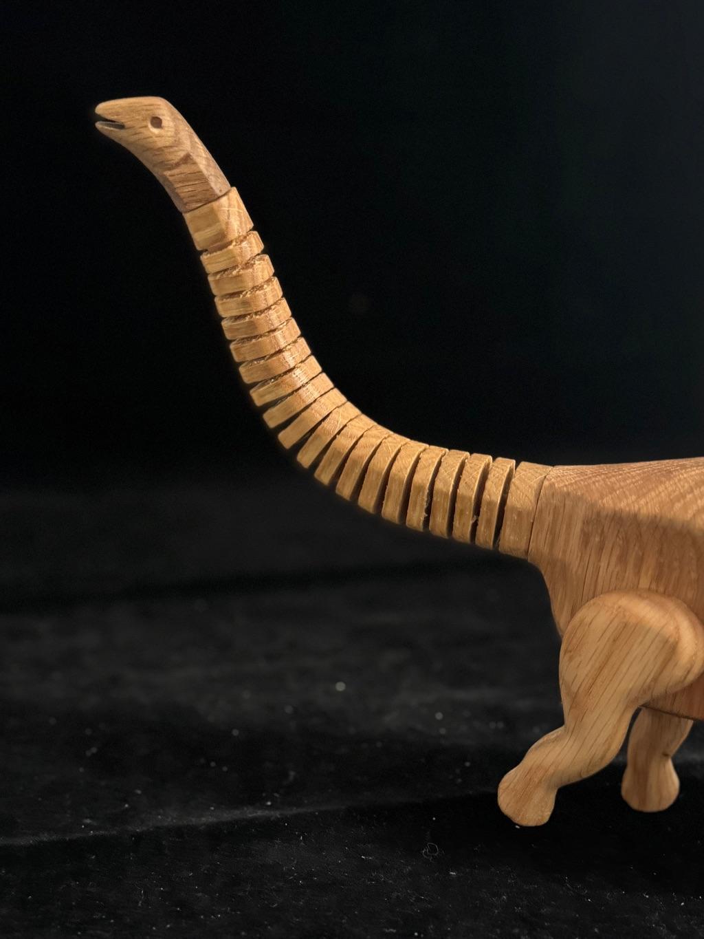 Apatosaurus Wooden Dinosaur by The Serious Toy Company