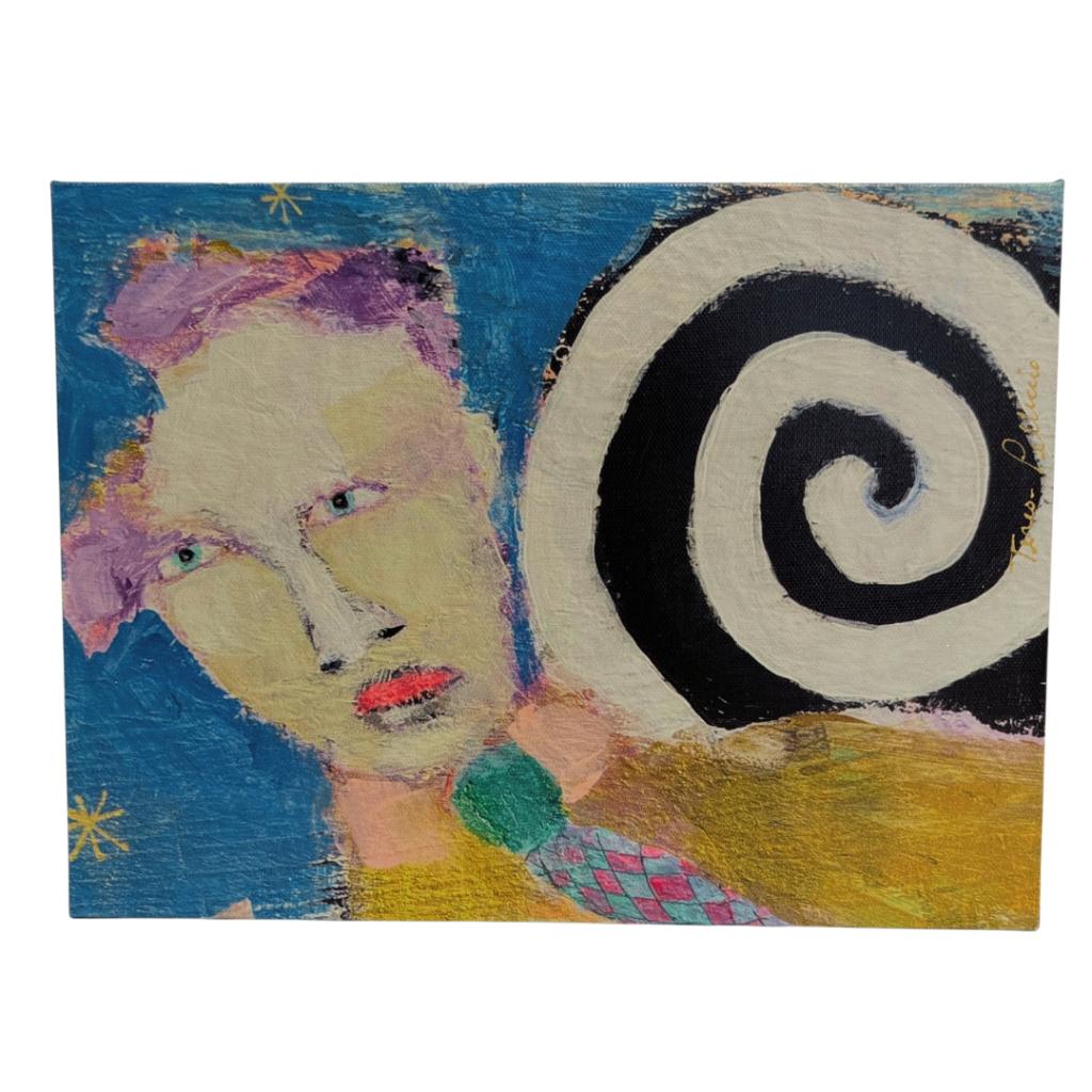 ''Skyward'' Hand-Embellished Canvas Print