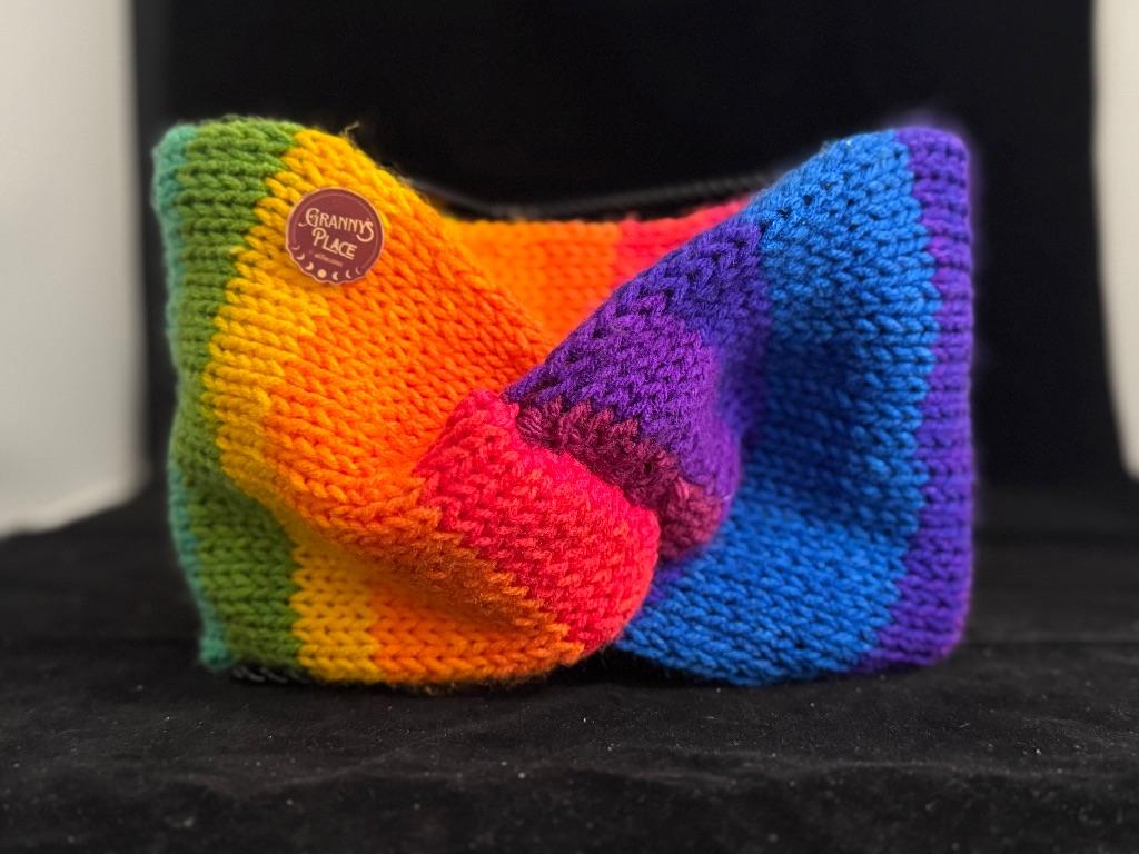 Colorful Knitted Ear Wrap