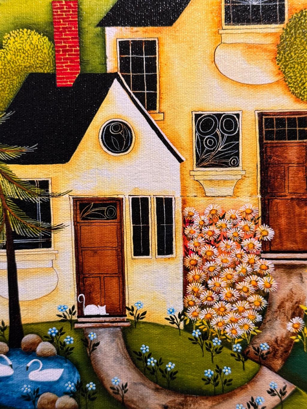 Custom Wood Framed Giclee by Sylvia Wilson