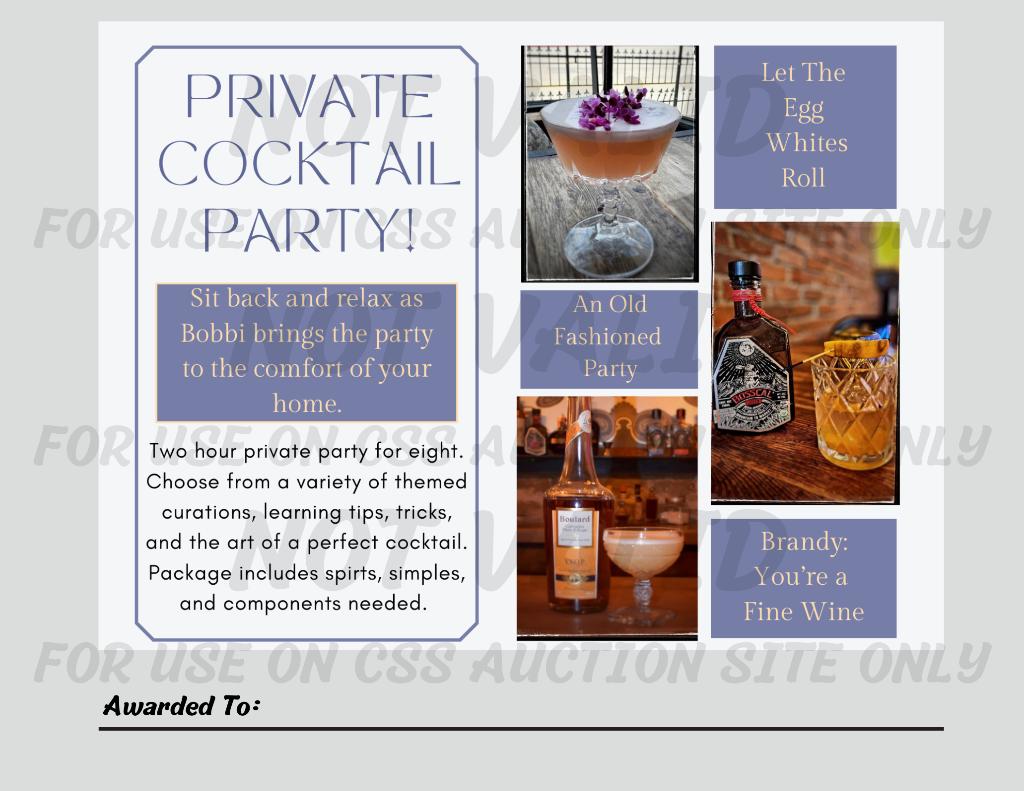 Private Cocktail Party!