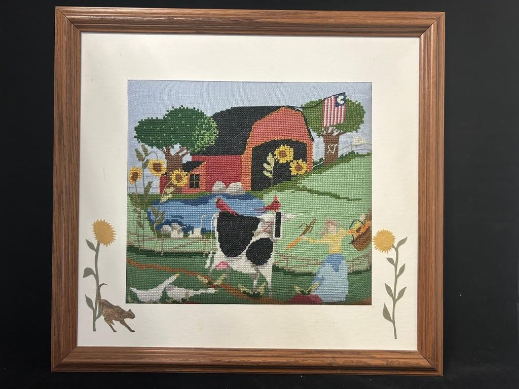 'Farm Joy' Cross Stitch by Betty Green