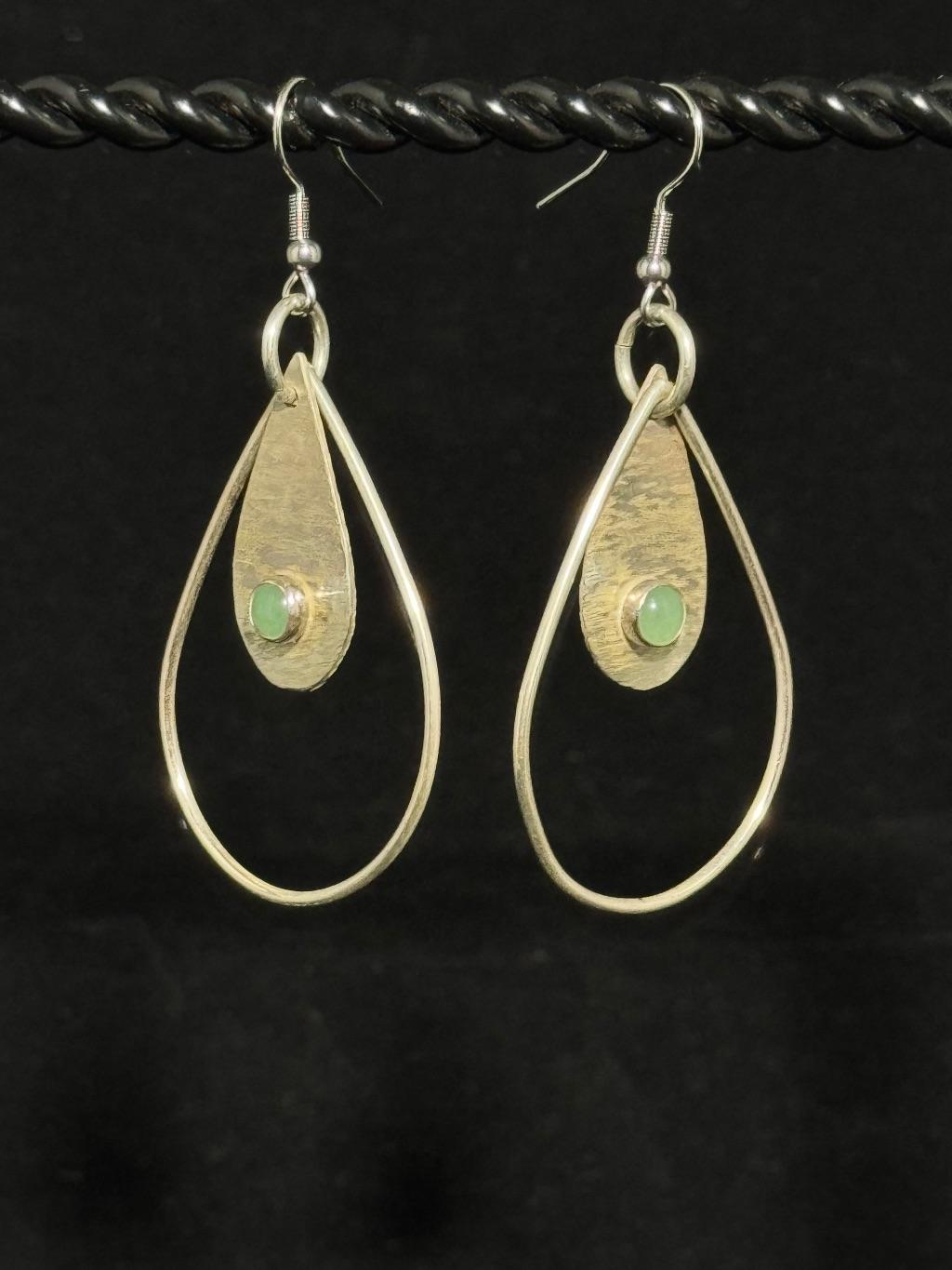 Silver Teardrop Earrings by Emily Hartley