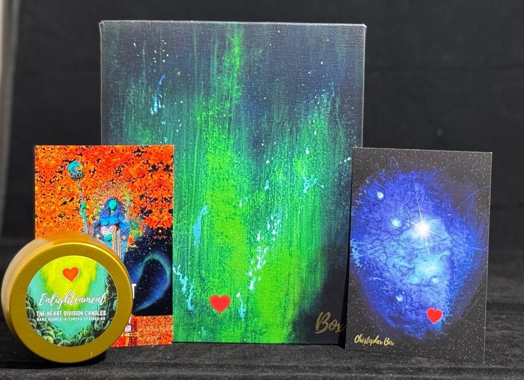 8x10 Signed Art and Candle by The Heart Division