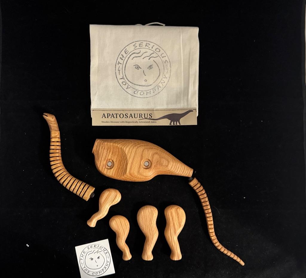 Apatosaurus Wooden Dinosaur by The Serious Toy Company