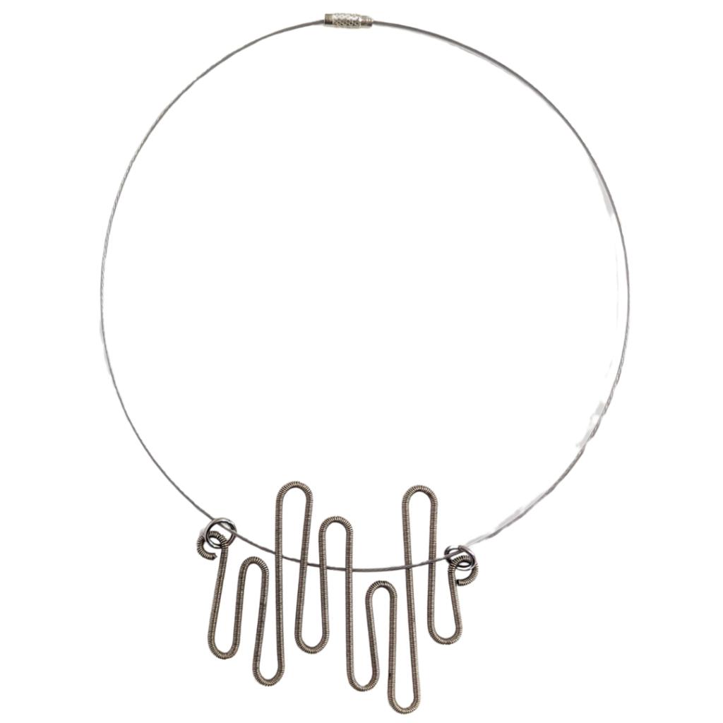 Soundwave Guitar String Necklace
