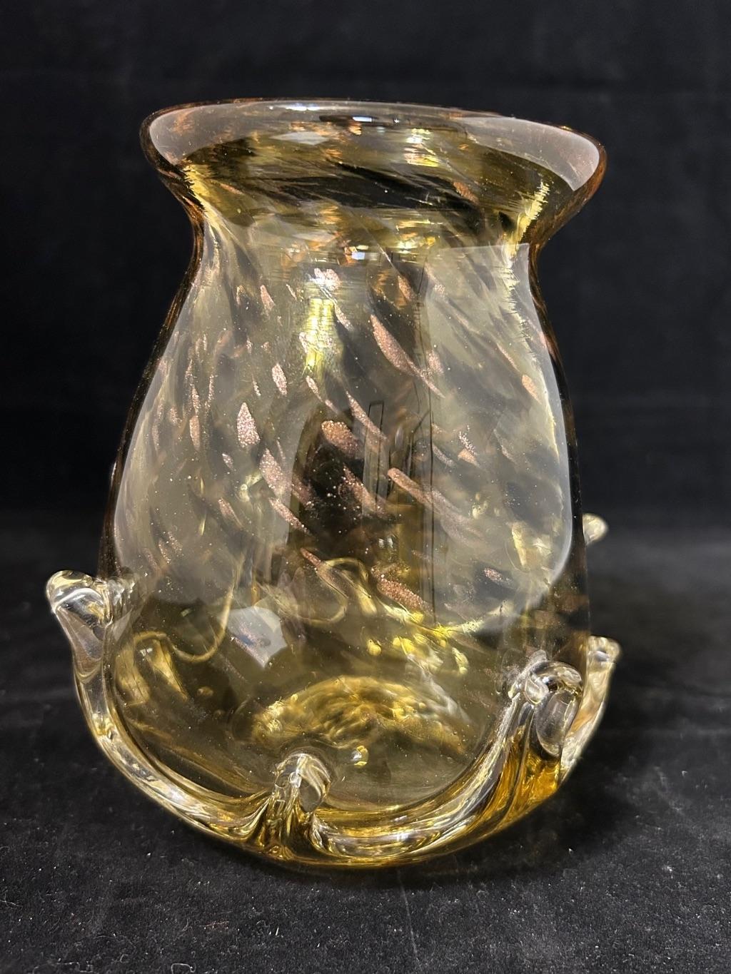 Hand Blown Glass Vase