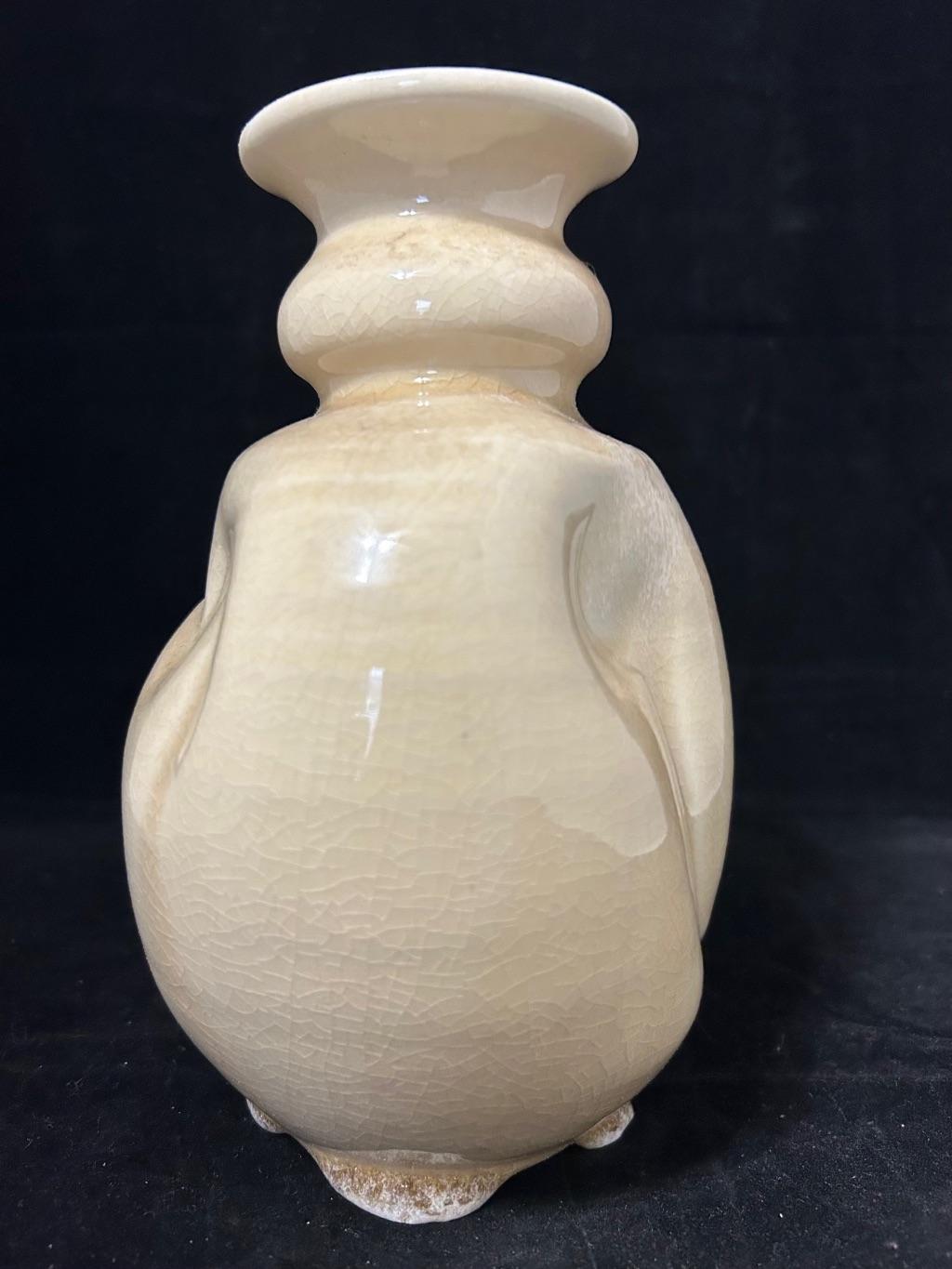 Altered Porcelain Vase by Karen Foster