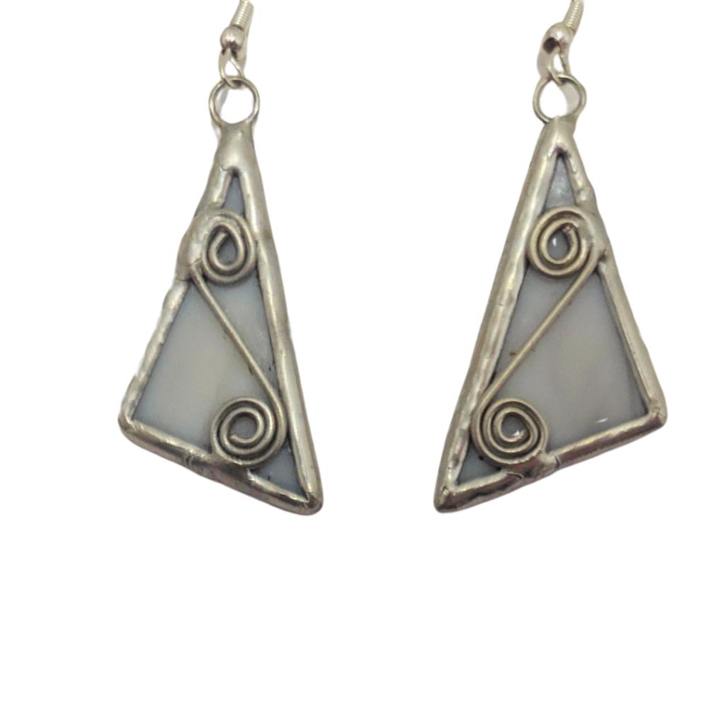 Handcrafted Stained Glass Earrings