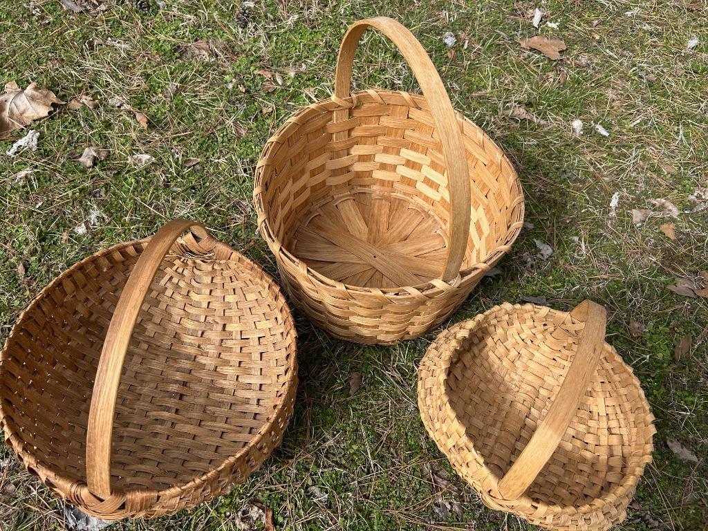 Oak Baskets - Set of 3