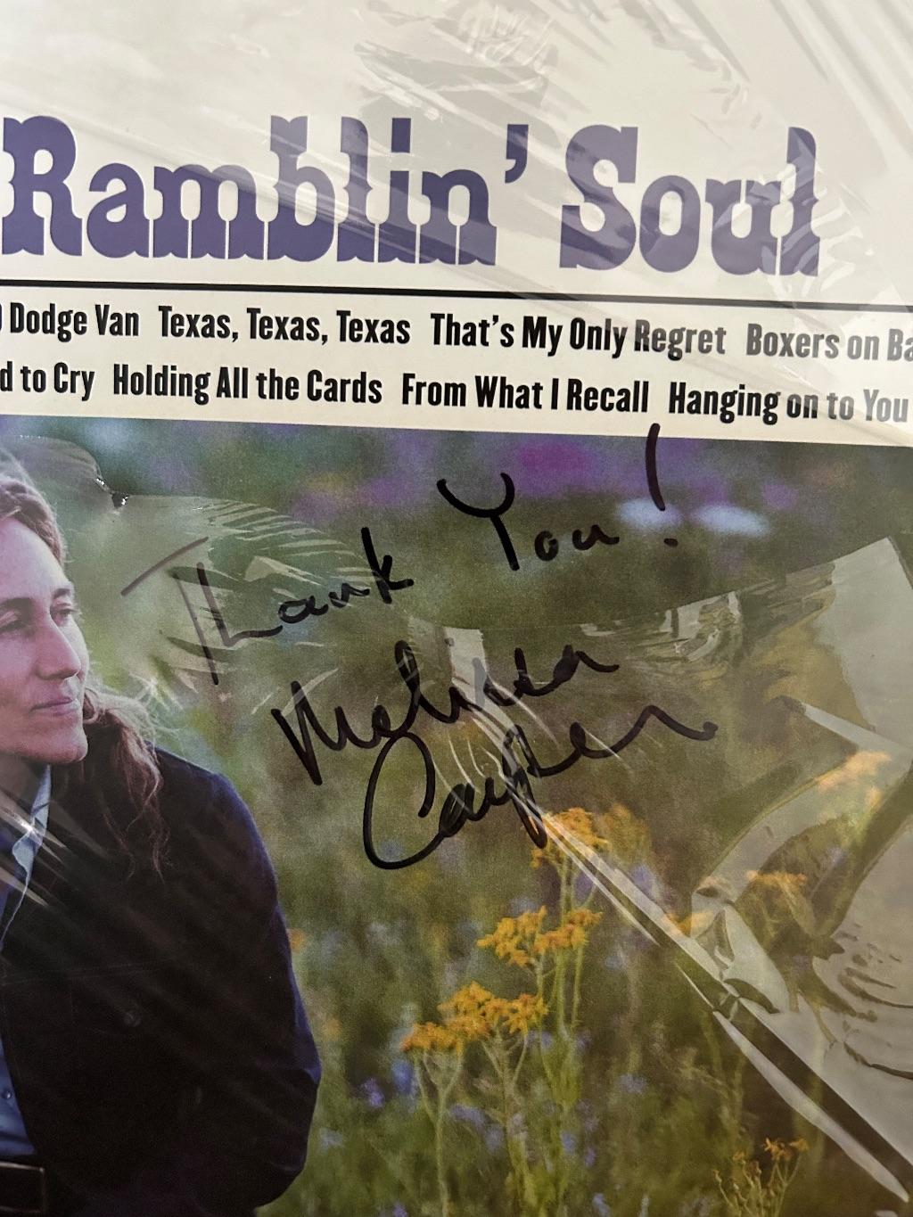 Melissa Carper Signed Vinyl Record