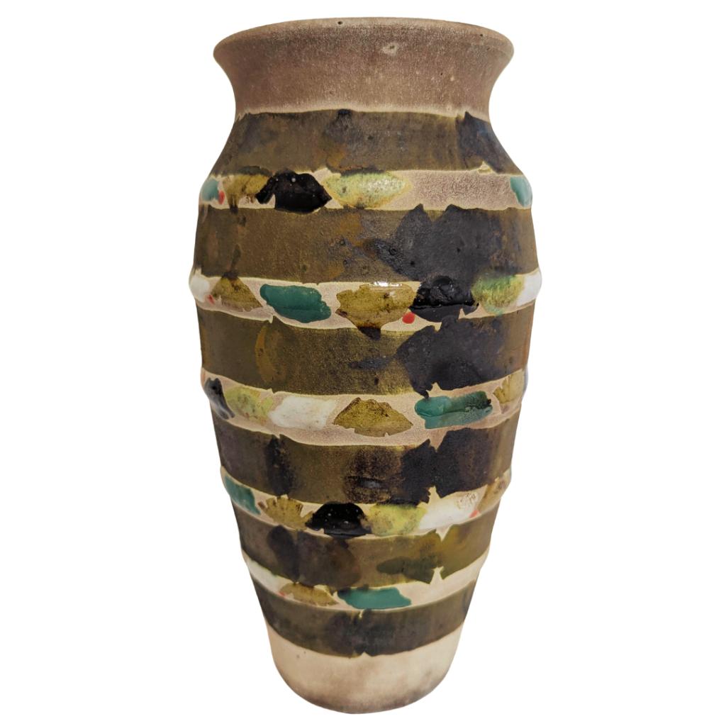 Handcrafted Pit-Fired Ceramic Vase