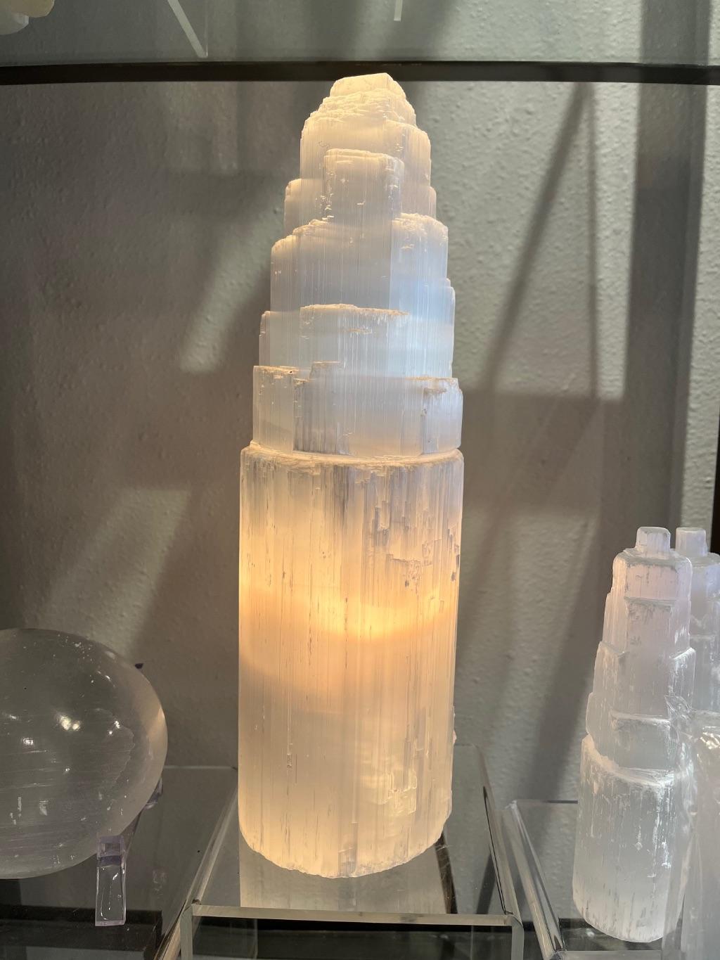 Selenite Rock Lamp