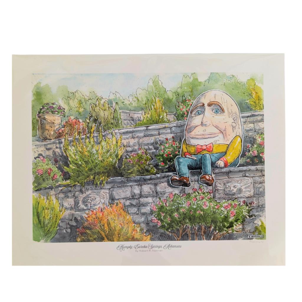 ''Humpty Dumpty in His Garden'' Print by Robert Norm...