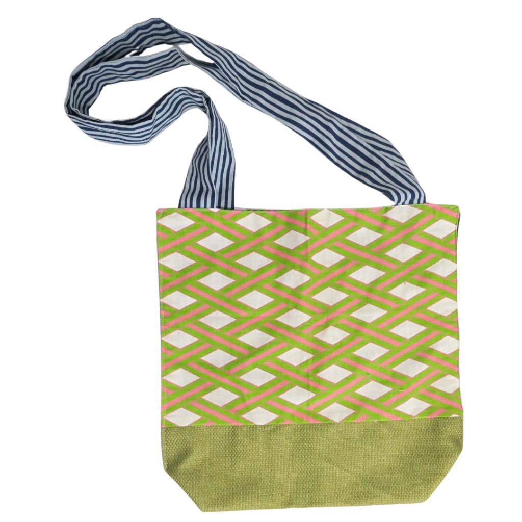 Vintage Cotton Printed Tote by Ginseng Handmade