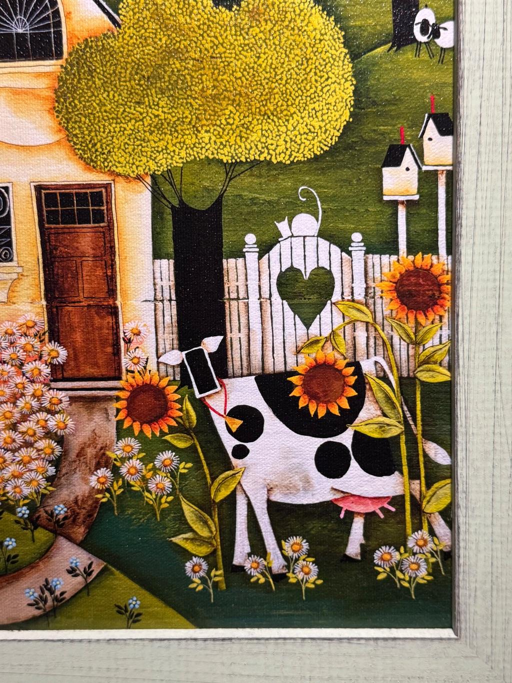 Custom Wood Framed Giclee by Sylvia Wilson
