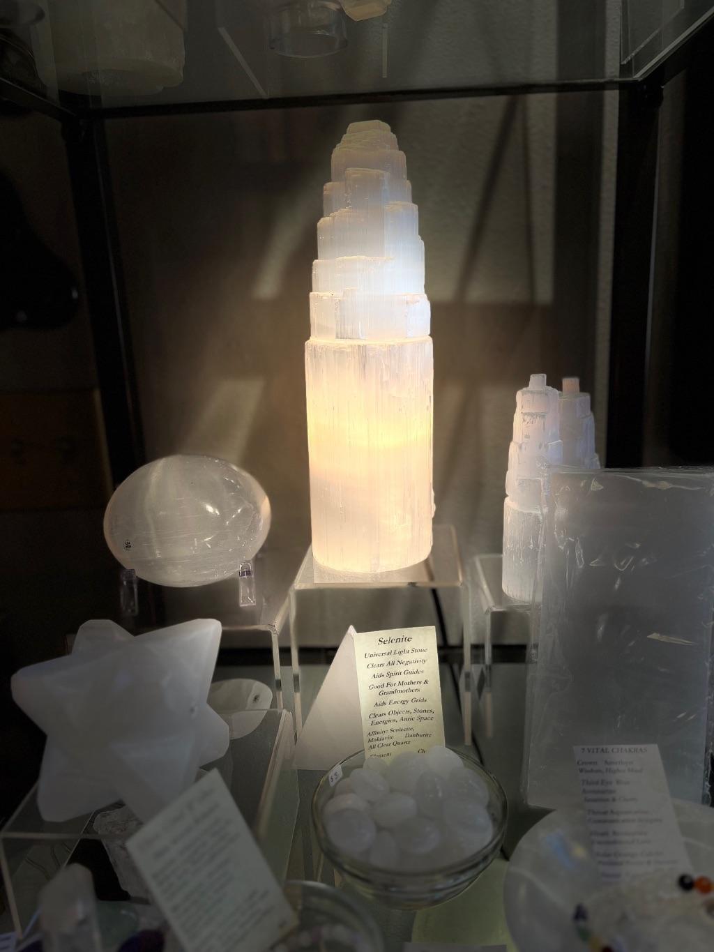 Selenite Rock Lamp