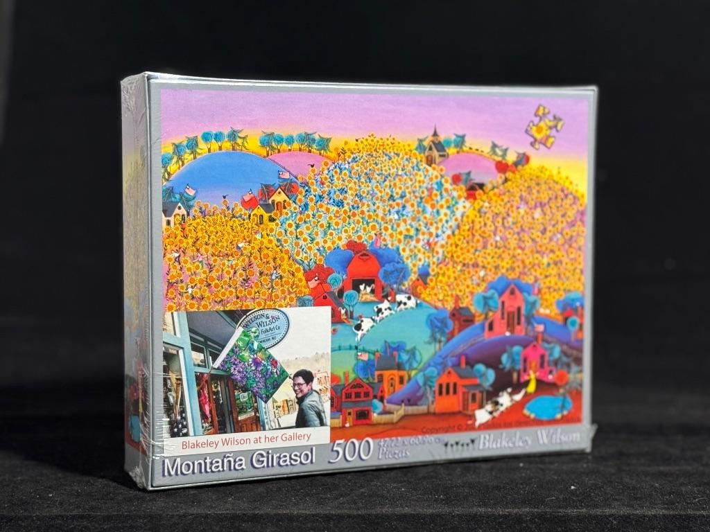 Sunflower Mountain Puzzle - Wilson & Wilson Folk Art Co.