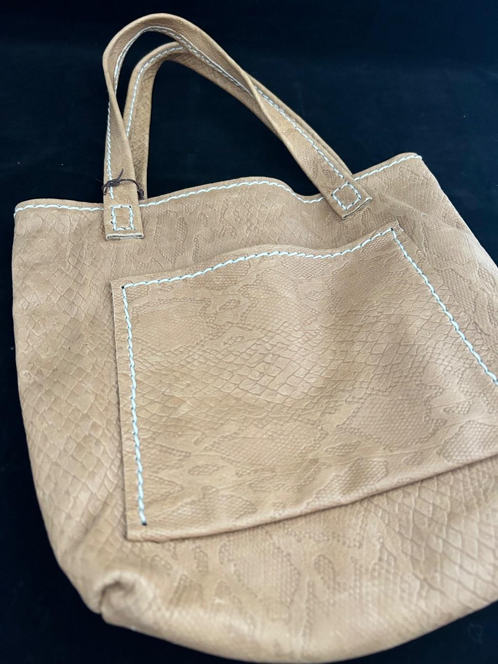 Hand-stitched Leather Bag