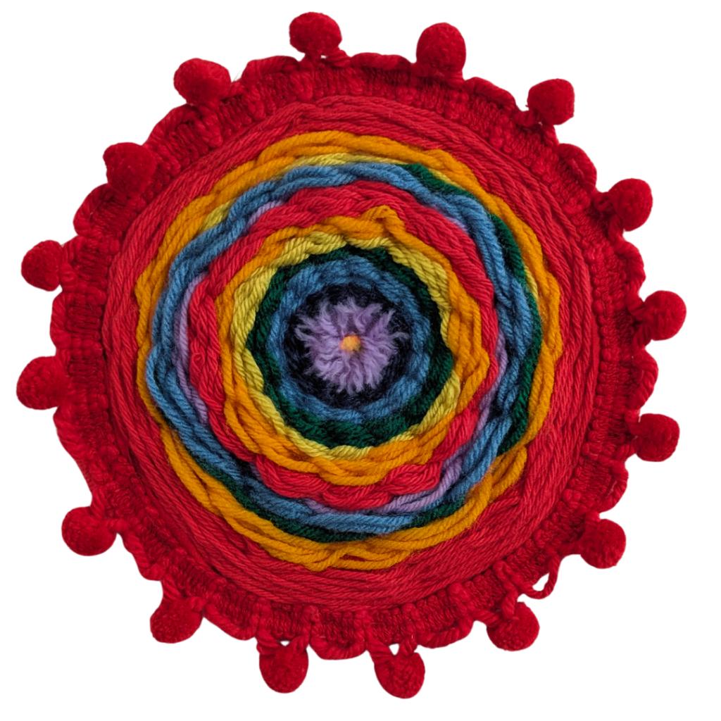 ''All the Colors of the Rainbow'' Yarn Art