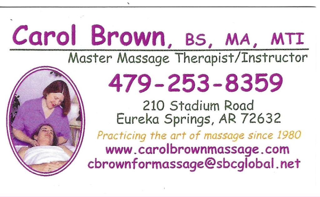 1 Hour Massage by Carol Brown