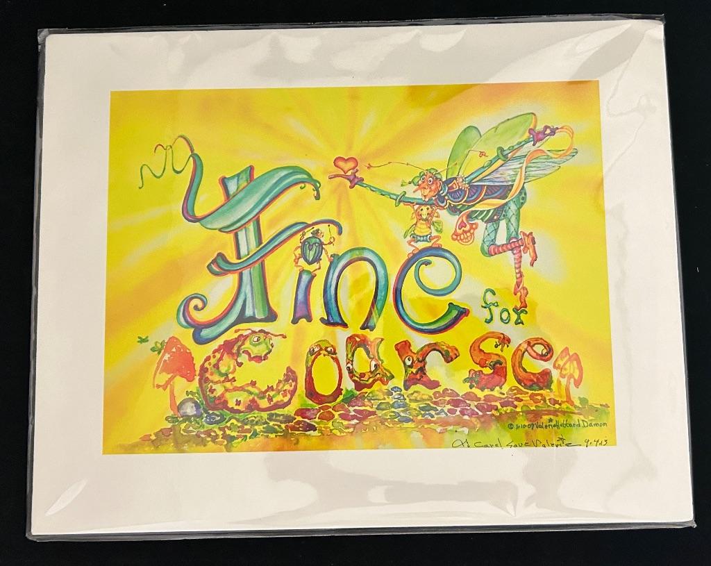 'Fine for Course' Print by Valerie Damon