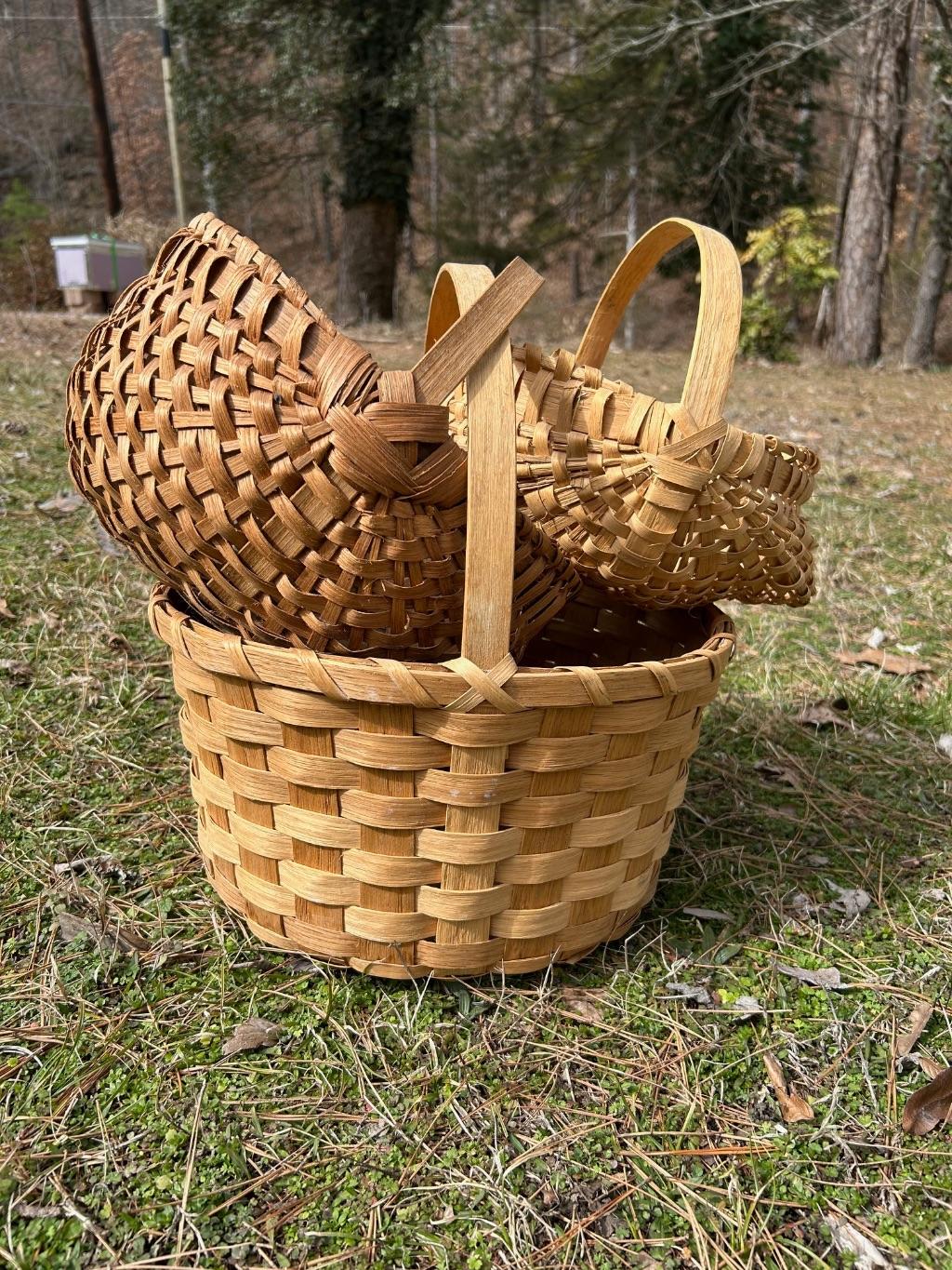 Oak Baskets - Set of 3