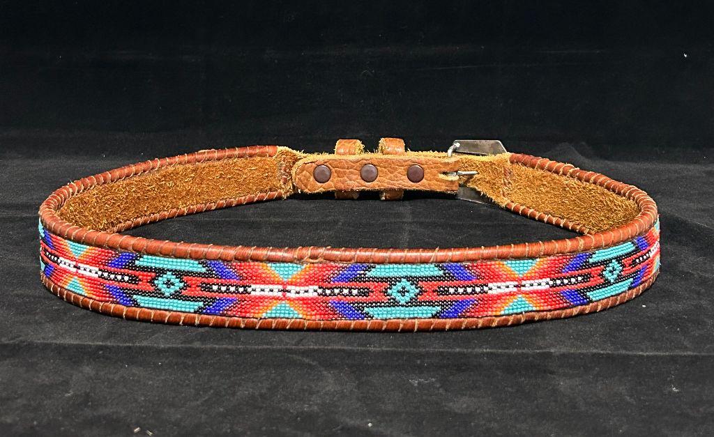Beaded Native American Belt