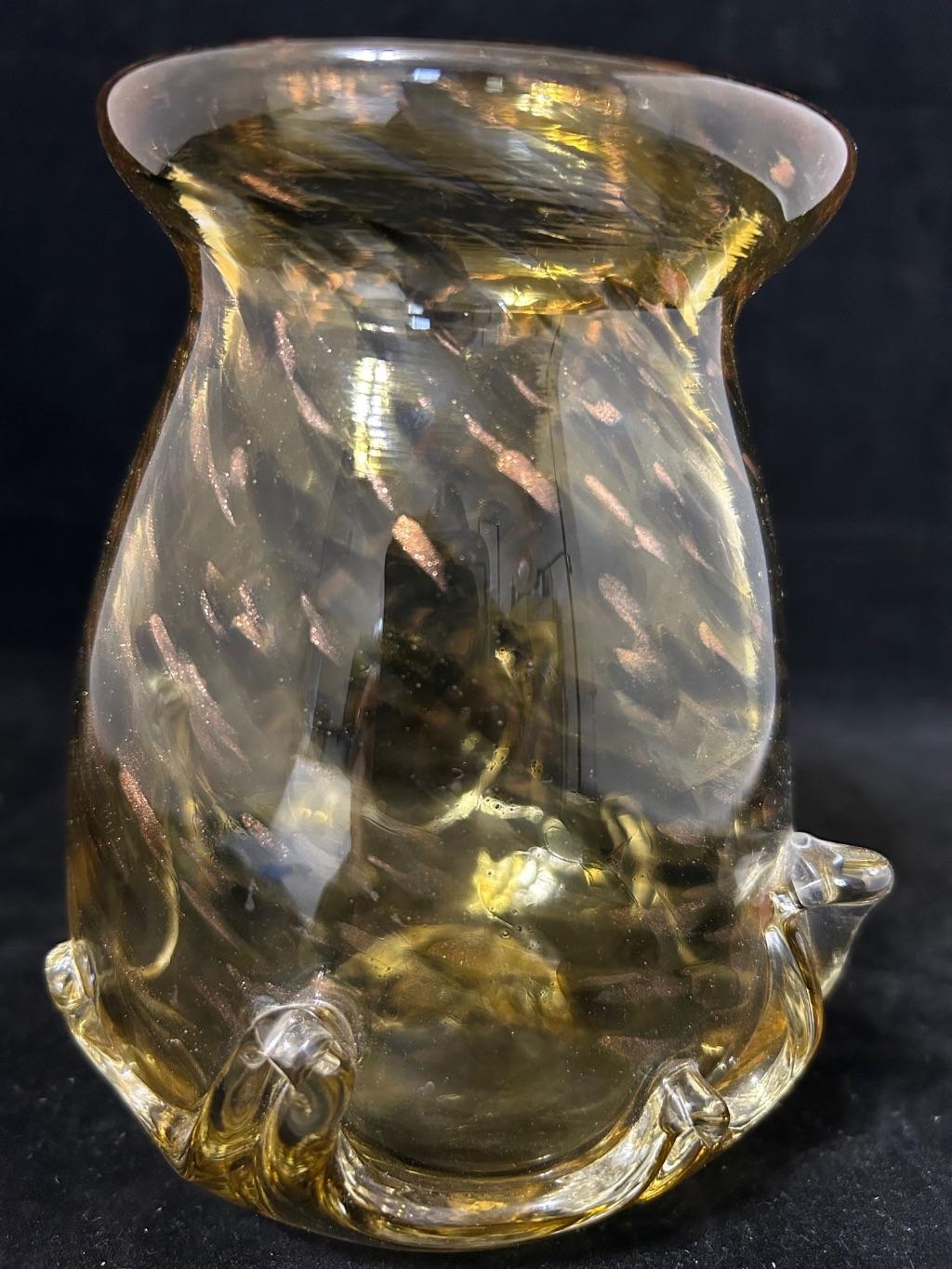 Hand Blown Glass Vase