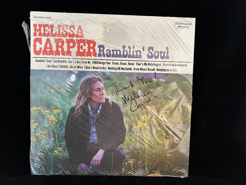 Melissa Carper Signed Vinyl Record