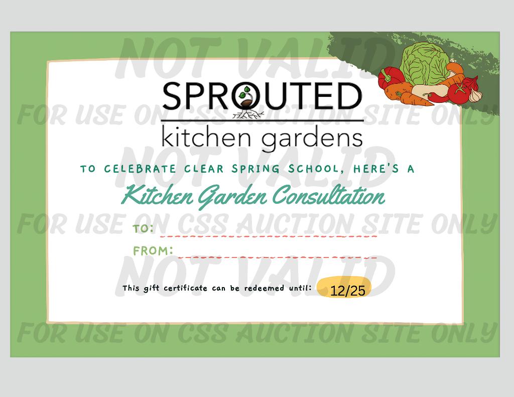 Kitchen Garden Consultation - Sprouted Kitchen Garde...