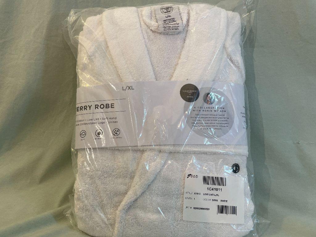 Low Lint Cotton Terry Cloth Bath Robe