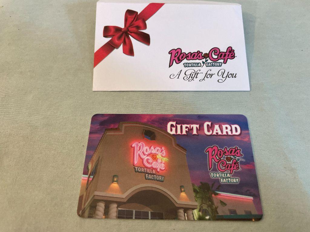Rosa's Cafe $25 Gift Card