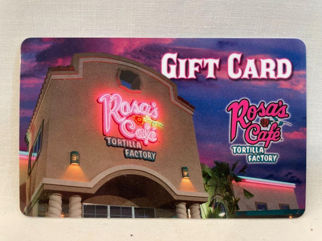 Rosa's Cafe Gift Card $25 Value