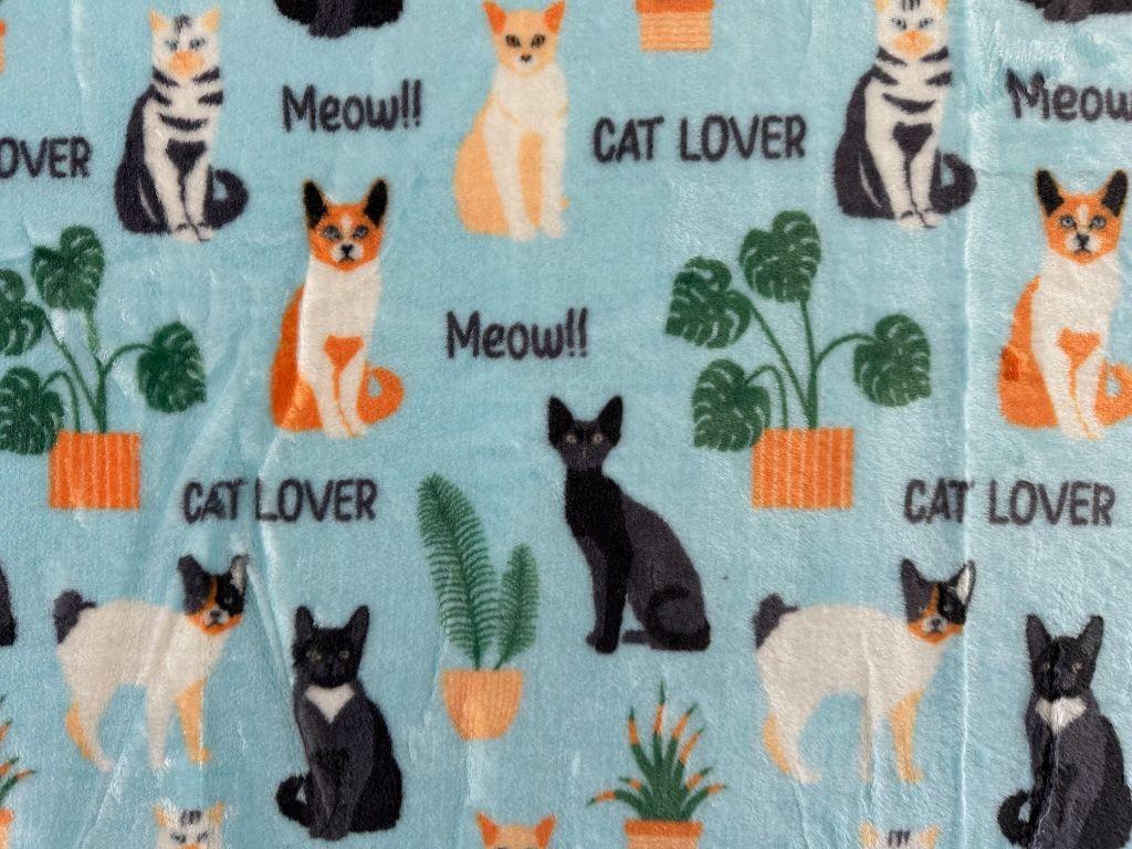 Throw Blanket - Cat Print