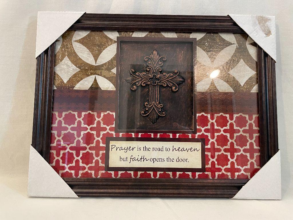 Prayer and Cross Wall Hanging