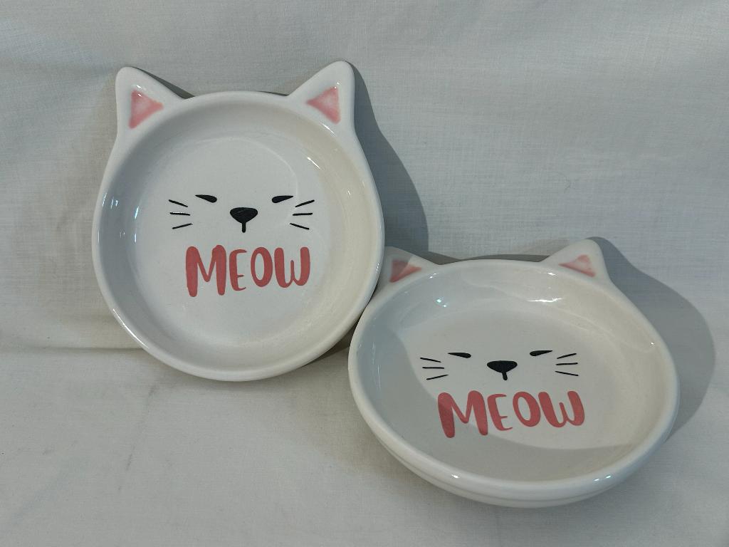 Set of 2 Cat Bowls