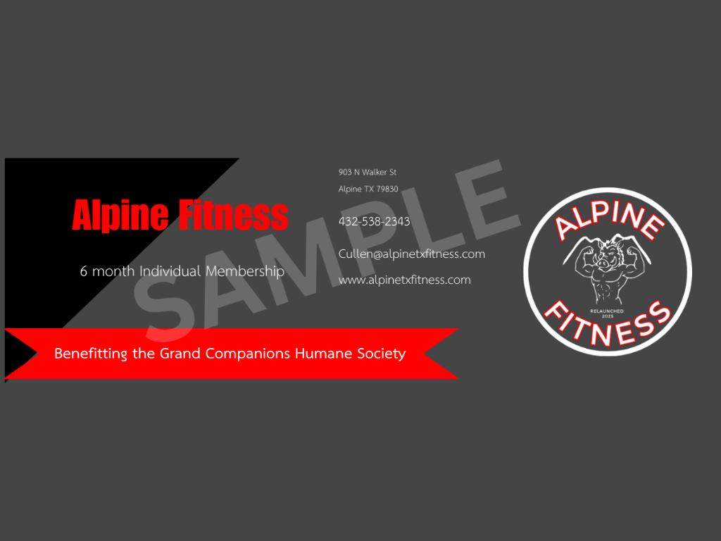 6 Month Alpine Fitness Membership