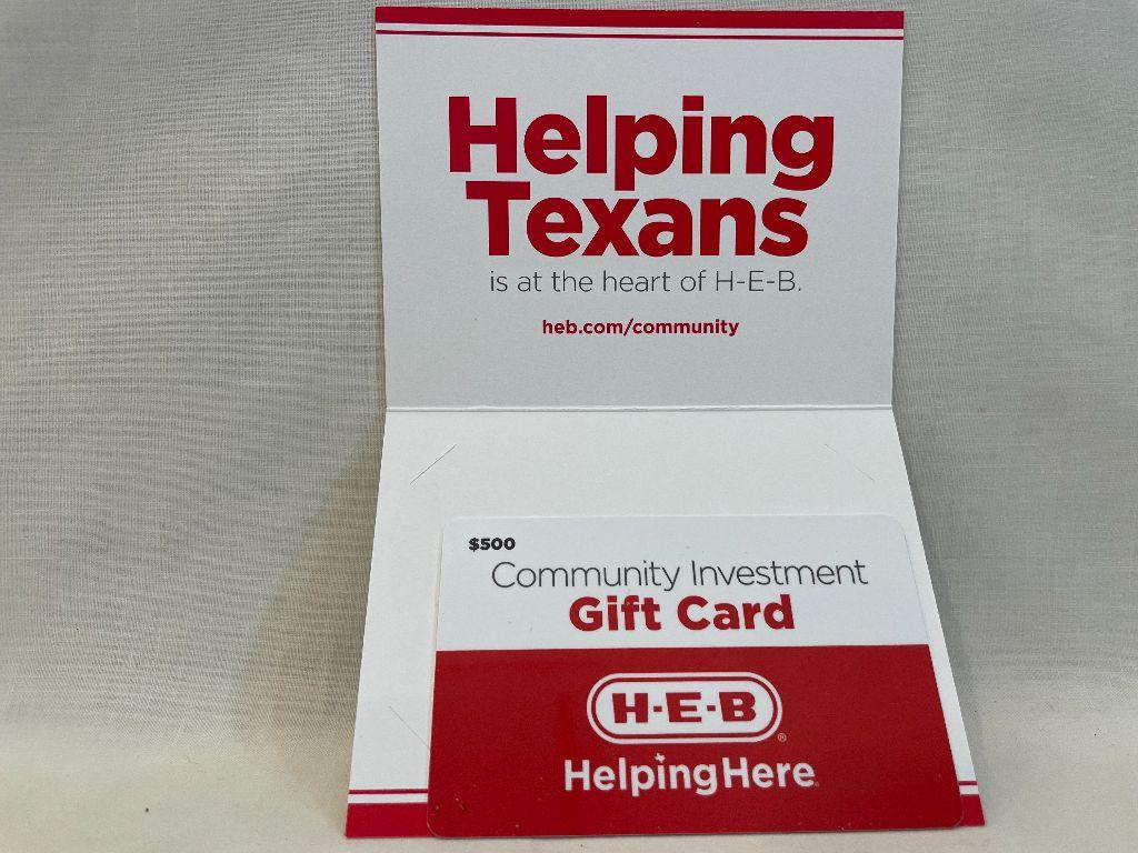 HEB Gift Card $500 Value